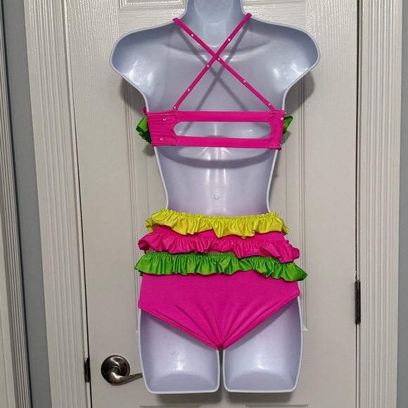 Colorful Ruffled sequin dance custom - Picture 5 of 8